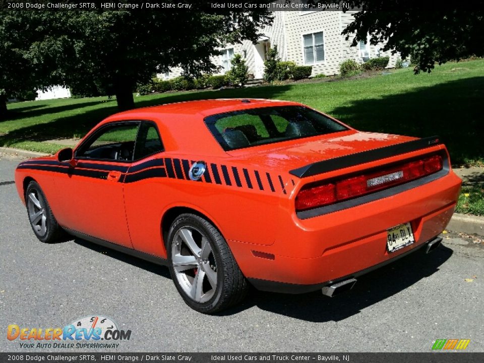 2008 Dodge Challenger SRT8 HEMI Orange / Dark Slate Gray Photo #4