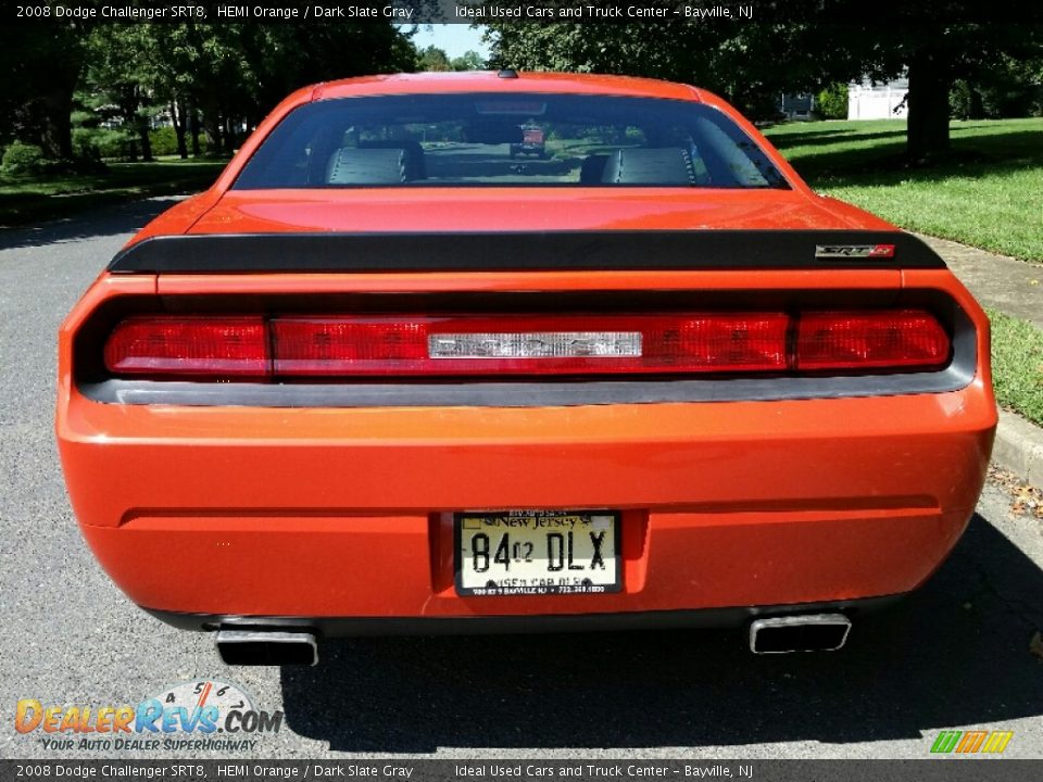 2008 Dodge Challenger SRT8 HEMI Orange / Dark Slate Gray Photo #5