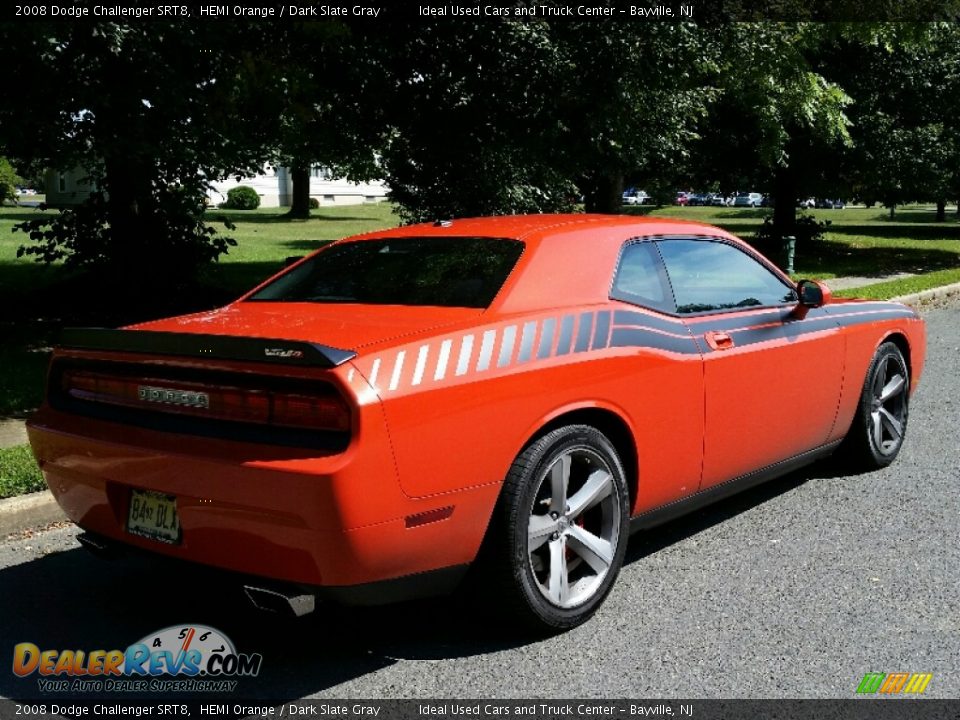 2008 Dodge Challenger SRT8 HEMI Orange / Dark Slate Gray Photo #6