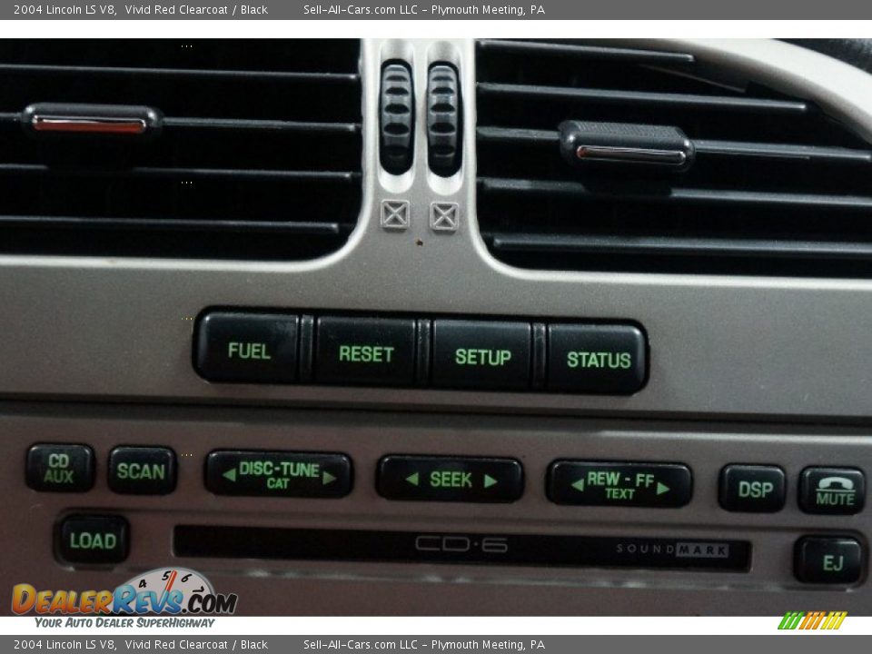 2004 Lincoln LS V8 Vivid Red Clearcoat / Black Photo #29