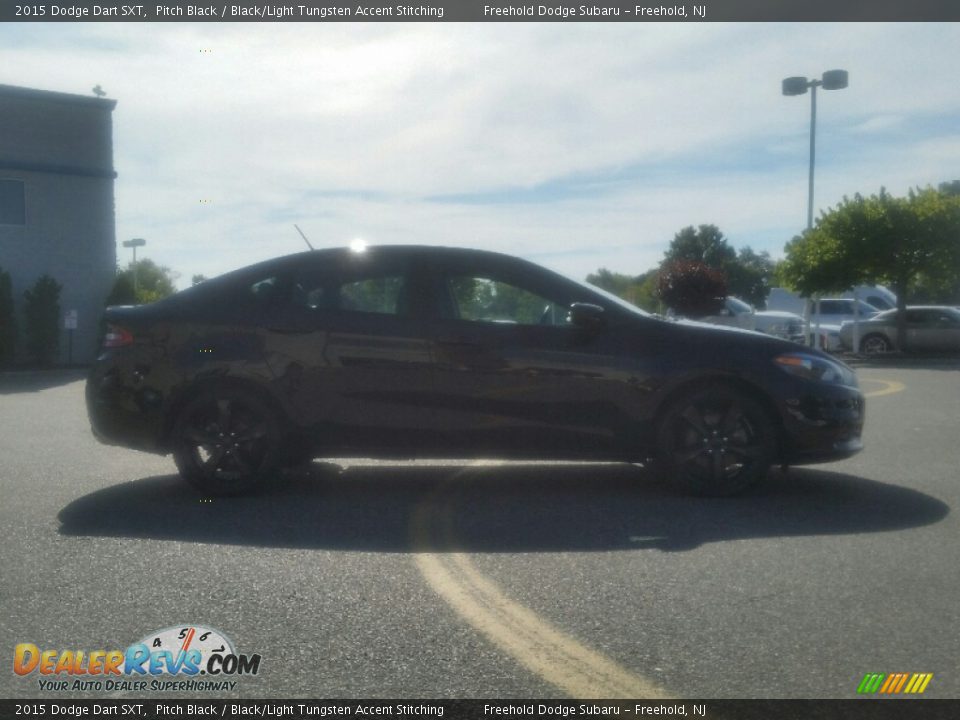 2015 Dodge Dart SXT Pitch Black / Black/Light Tungsten Accent Stitching Photo #2