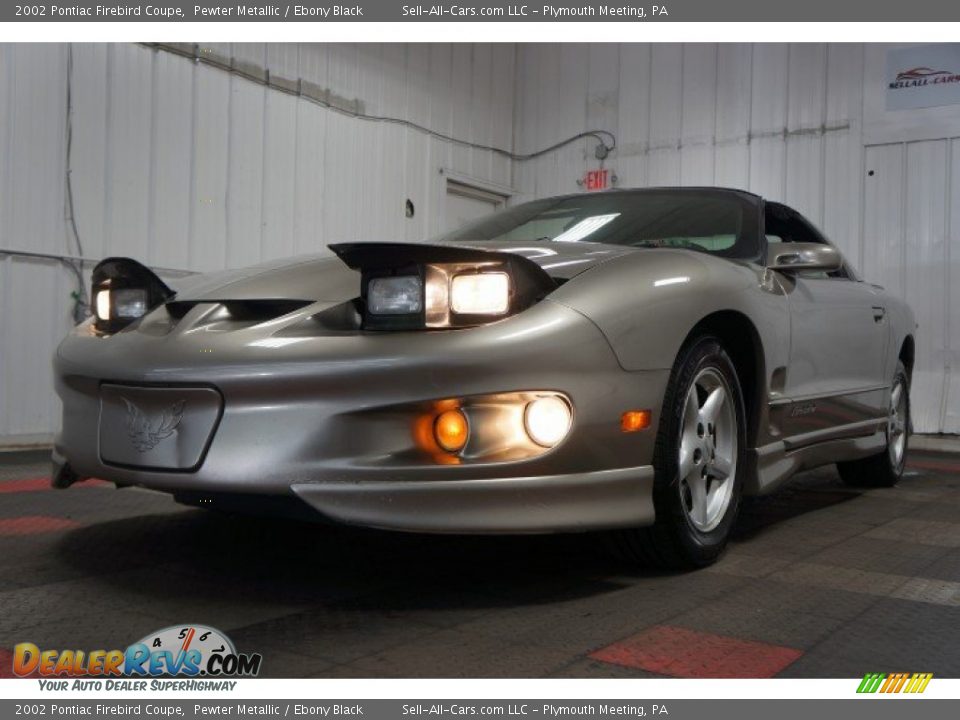 2002 Pontiac Firebird Coupe Pewter Metallic / Ebony Black Photo #3