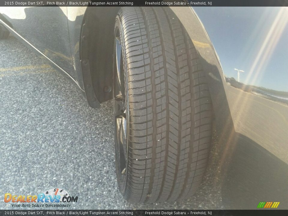 2015 Dodge Dart SXT Pitch Black / Black/Light Tungsten Accent Stitching Photo #28