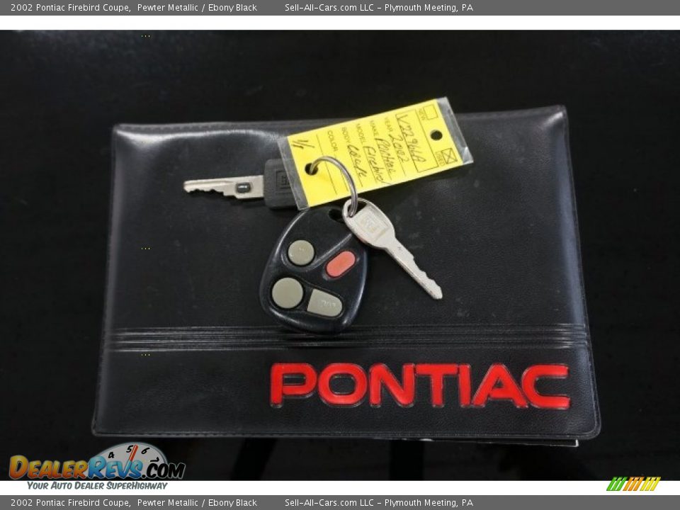 2002 Pontiac Firebird Coupe Pewter Metallic / Ebony Black Photo #32