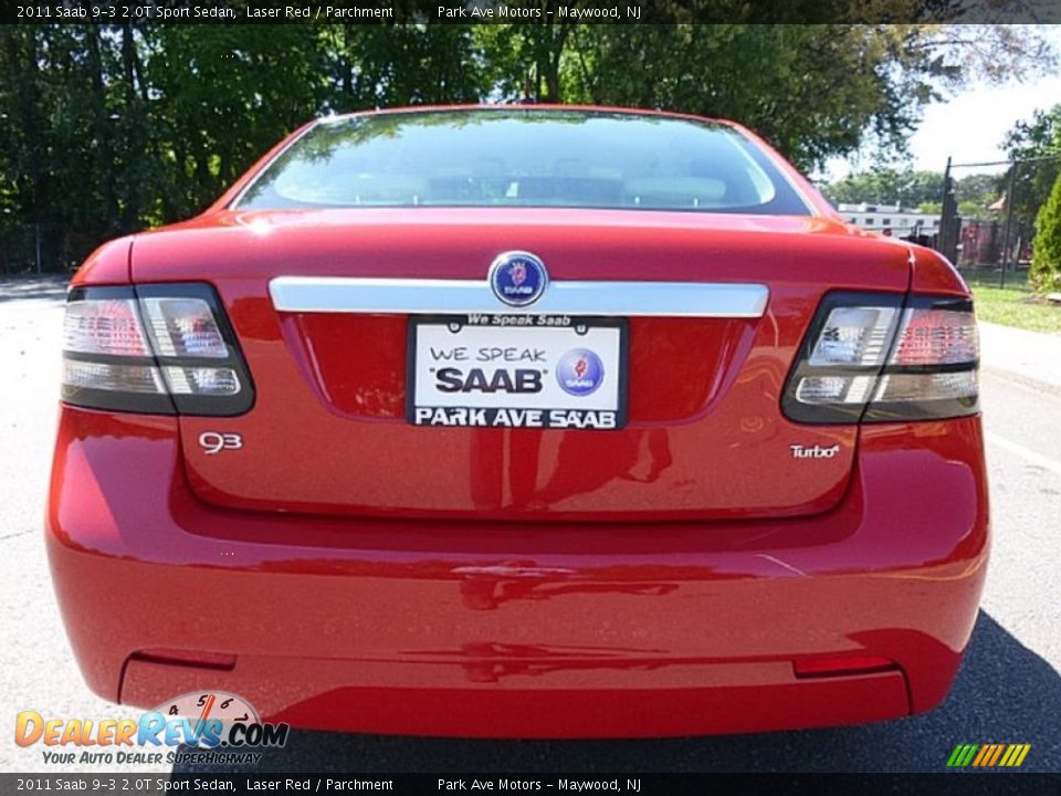 2011 Saab 9-3 2.0T Sport Sedan Laser Red / Parchment Photo #4