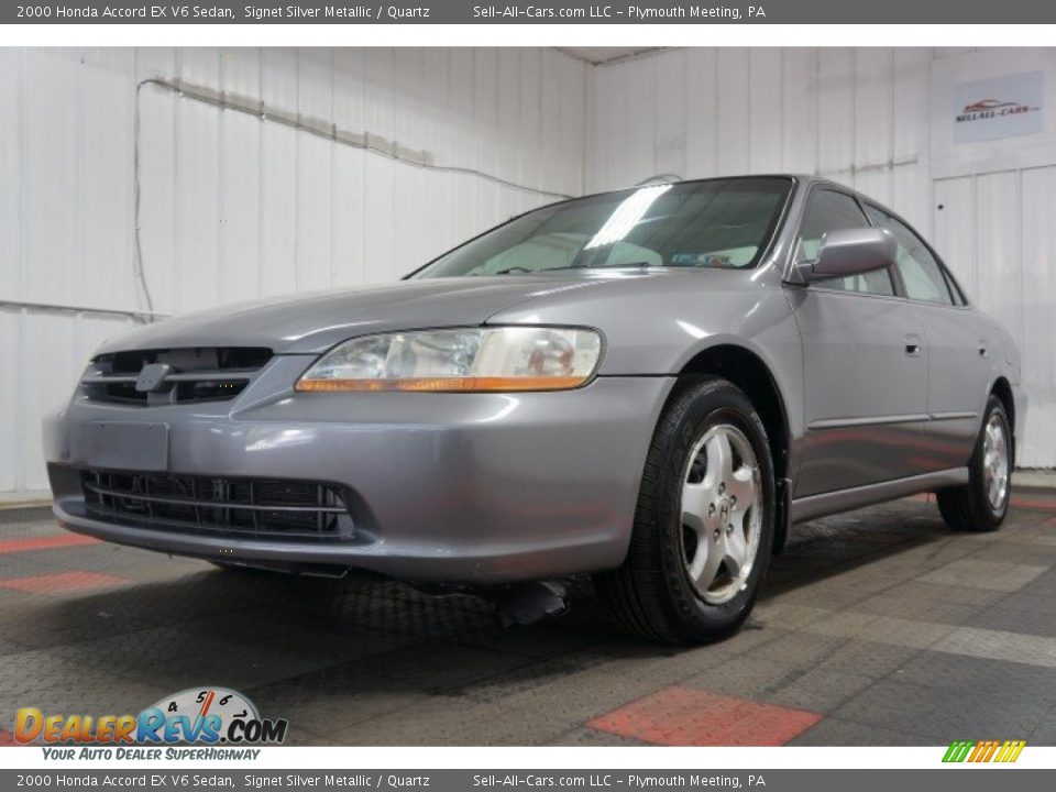 2000 Honda Accord EX V6 Sedan Signet Silver Metallic / Quartz Photo #3