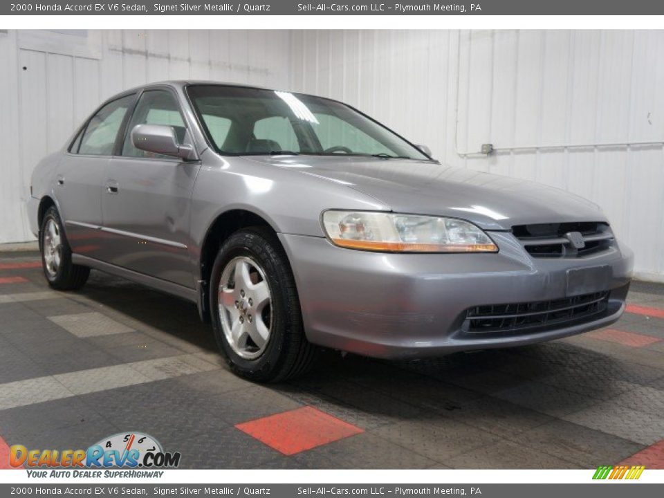 Front 3/4 View of 2000 Honda Accord EX V6 Sedan Photo #5
