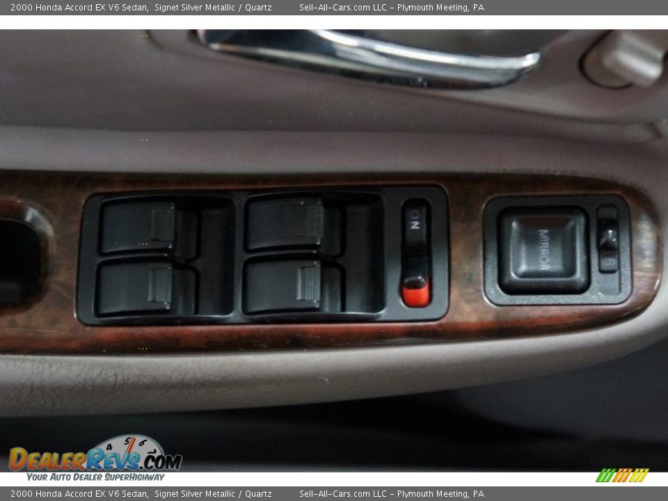 2000 Honda Accord EX V6 Sedan Signet Silver Metallic / Quartz Photo #13