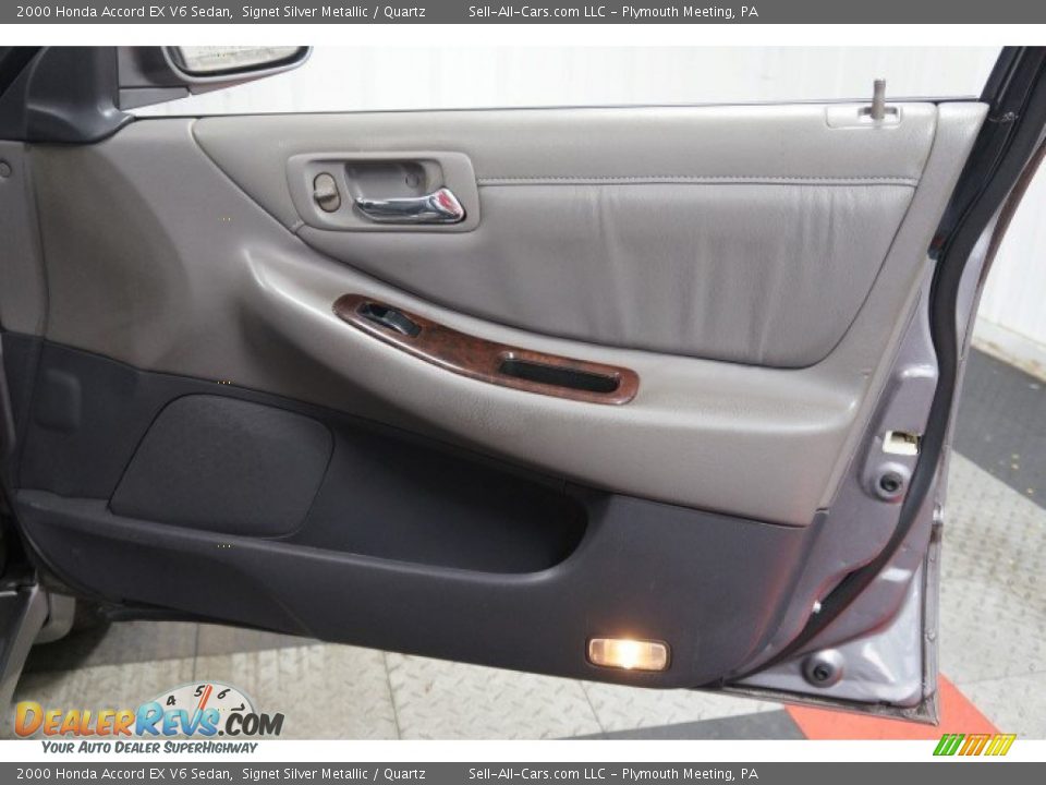 2000 Honda Accord EX V6 Sedan Signet Silver Metallic / Quartz Photo #17