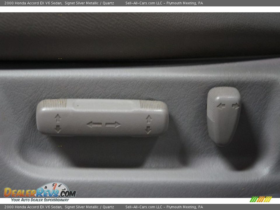 2000 Honda Accord EX V6 Sedan Signet Silver Metallic / Quartz Photo #21