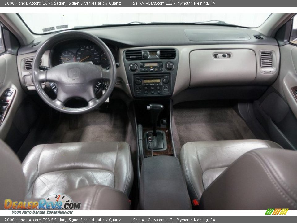 2000 Honda Accord EX V6 Sedan Signet Silver Metallic / Quartz Photo #23
