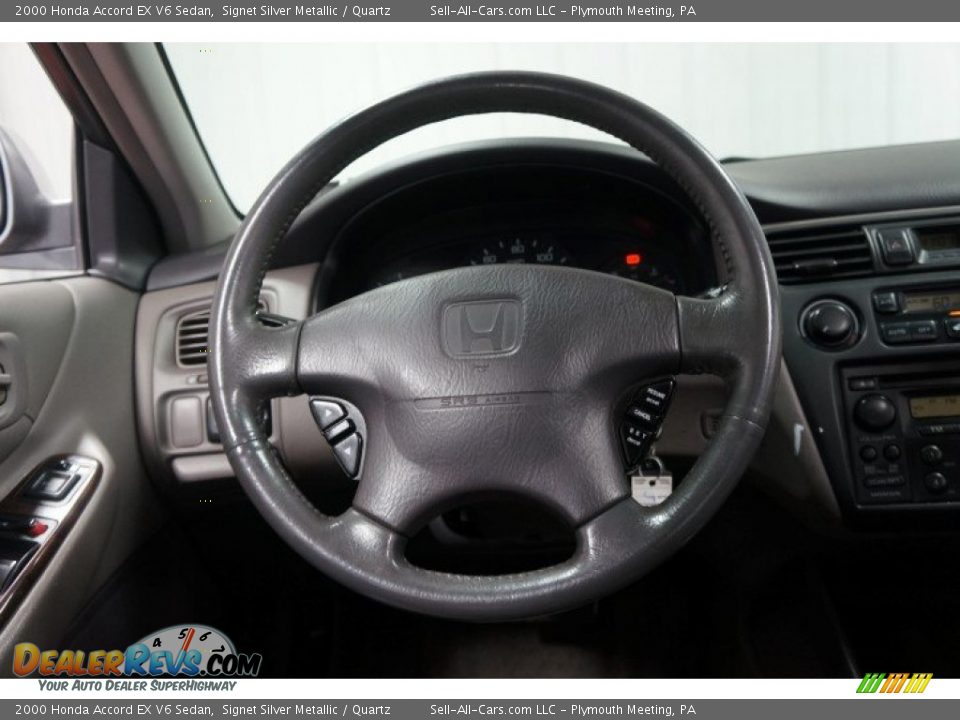 2000 Honda Accord EX V6 Sedan Signet Silver Metallic / Quartz Photo #24
