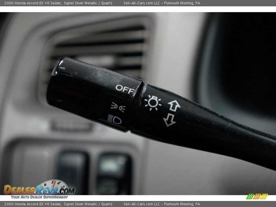 2000 Honda Accord EX V6 Sedan Signet Silver Metallic / Quartz Photo #25