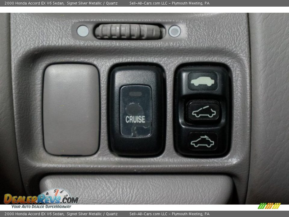 2000 Honda Accord EX V6 Sedan Signet Silver Metallic / Quartz Photo #27