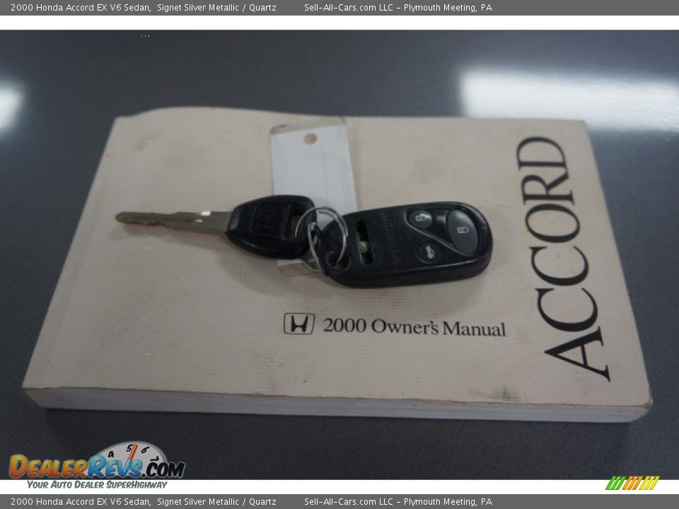 2000 Honda Accord EX V6 Sedan Signet Silver Metallic / Quartz Photo #32