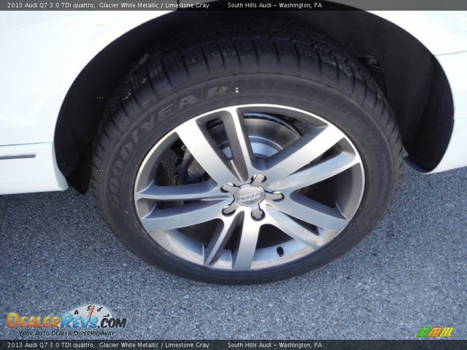 2013 Audi Q7 3.0 TDI quattro Glacier White Metallic / Limestone Gray Photo #4