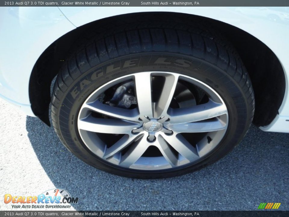 2013 Audi Q7 3.0 TDI quattro Glacier White Metallic / Limestone Gray Photo #5