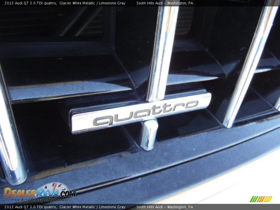 2013 Audi Q7 3.0 TDI quattro Glacier White Metallic / Limestone Gray Photo #7