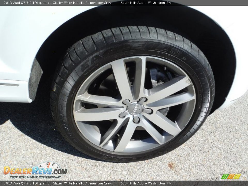 2013 Audi Q7 3.0 TDI quattro Glacier White Metallic / Limestone Gray Photo #10