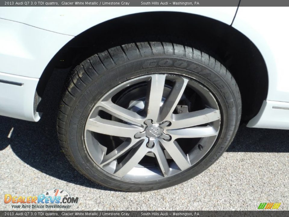 2013 Audi Q7 3.0 TDI quattro Glacier White Metallic / Limestone Gray Photo #11