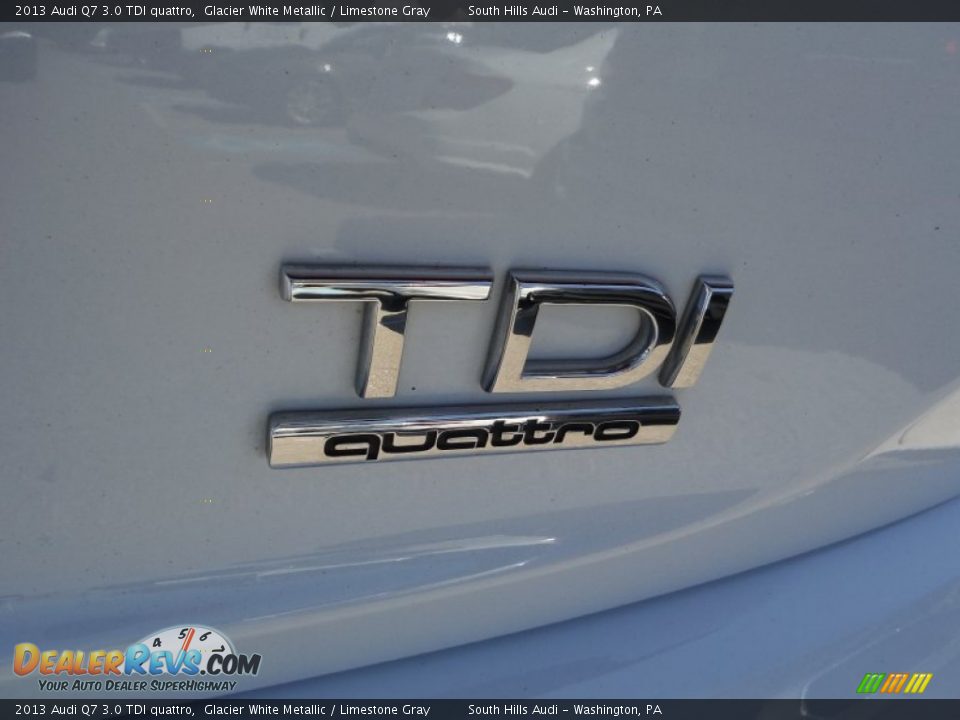 2013 Audi Q7 3.0 TDI quattro Glacier White Metallic / Limestone Gray Photo #15