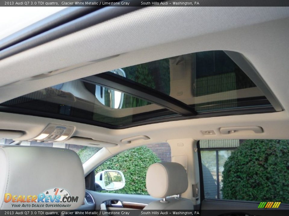 2013 Audi Q7 3.0 TDI quattro Glacier White Metallic / Limestone Gray Photo #16