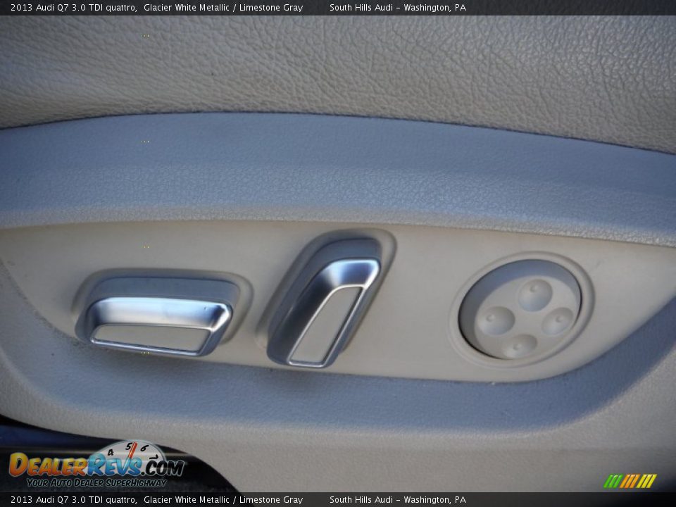 2013 Audi Q7 3.0 TDI quattro Glacier White Metallic / Limestone Gray Photo #21