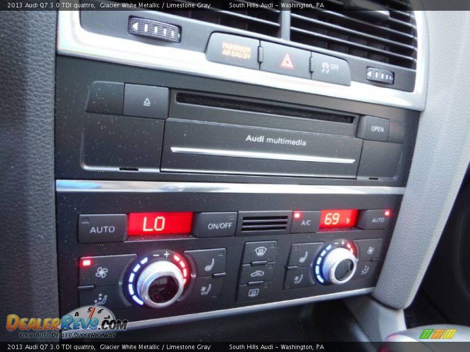 2013 Audi Q7 3.0 TDI quattro Glacier White Metallic / Limestone Gray Photo #24