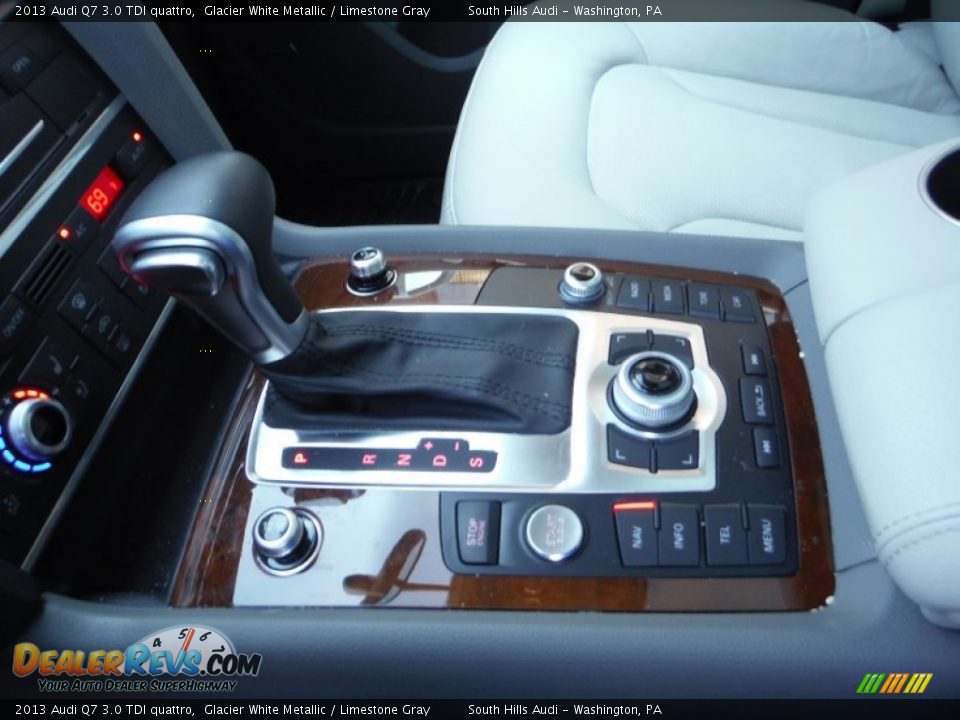 2013 Audi Q7 3.0 TDI quattro Glacier White Metallic / Limestone Gray Photo #25
