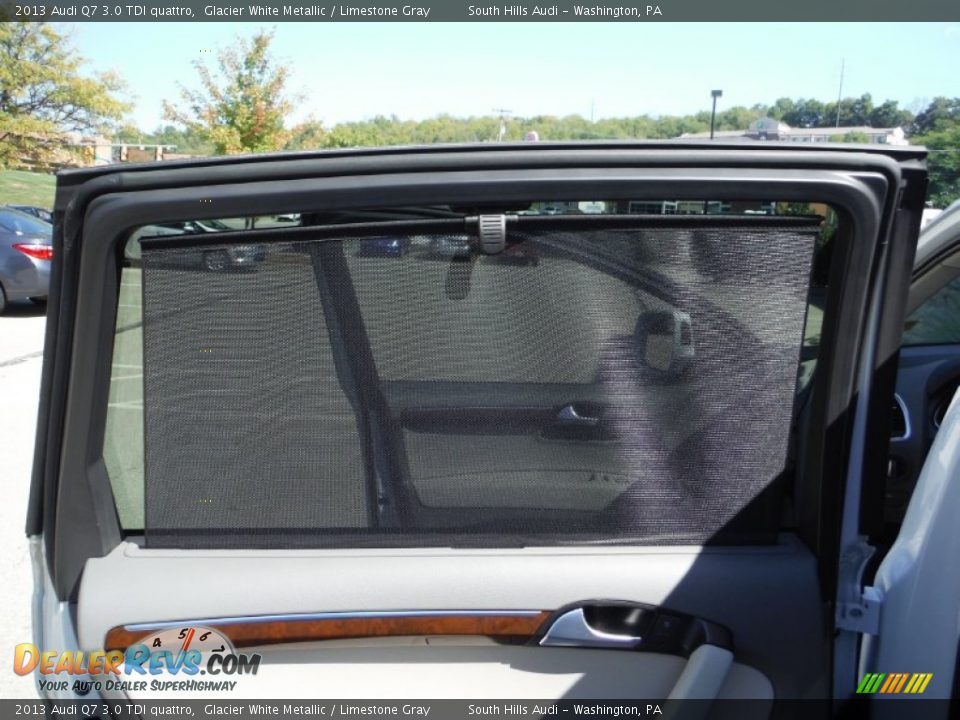 2013 Audi Q7 3.0 TDI quattro Glacier White Metallic / Limestone Gray Photo #32