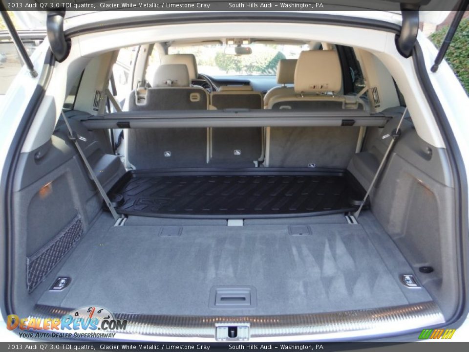 2013 Audi Q7 3.0 TDI quattro Glacier White Metallic / Limestone Gray Photo #33