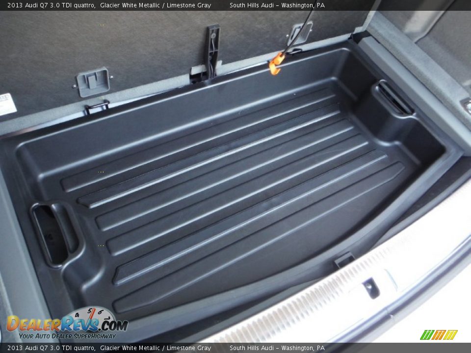 2013 Audi Q7 3.0 TDI quattro Glacier White Metallic / Limestone Gray Photo #35