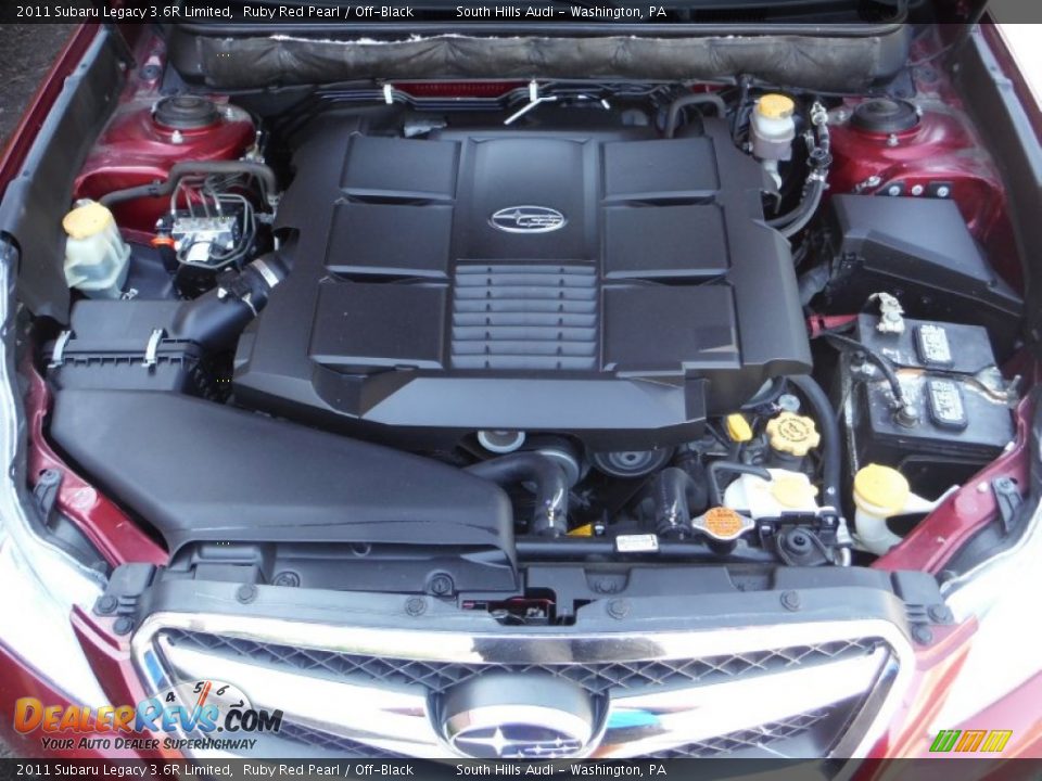 2011 Subaru Legacy 3.6R Limited Ruby Red Pearl / Off-Black Photo #16