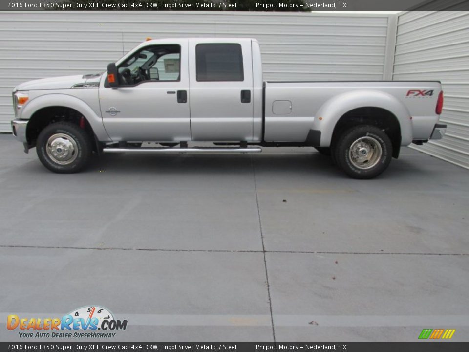 Ingot Silver Metallic 2016 Ford F350 Super Duty XLT Crew Cab 4x4 DRW Photo #6