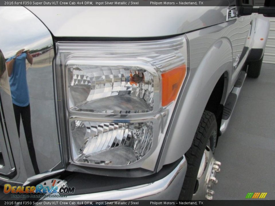 2016 Ford F350 Super Duty XLT Crew Cab 4x4 DRW Ingot Silver Metallic / Steel Photo #9