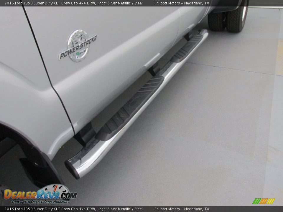 2016 Ford F350 Super Duty XLT Crew Cab 4x4 DRW Ingot Silver Metallic / Steel Photo #12