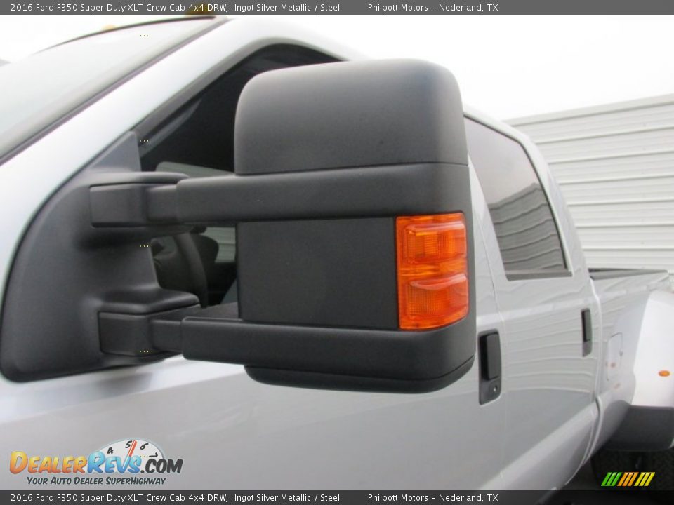 2016 Ford F350 Super Duty XLT Crew Cab 4x4 DRW Ingot Silver Metallic / Steel Photo #13