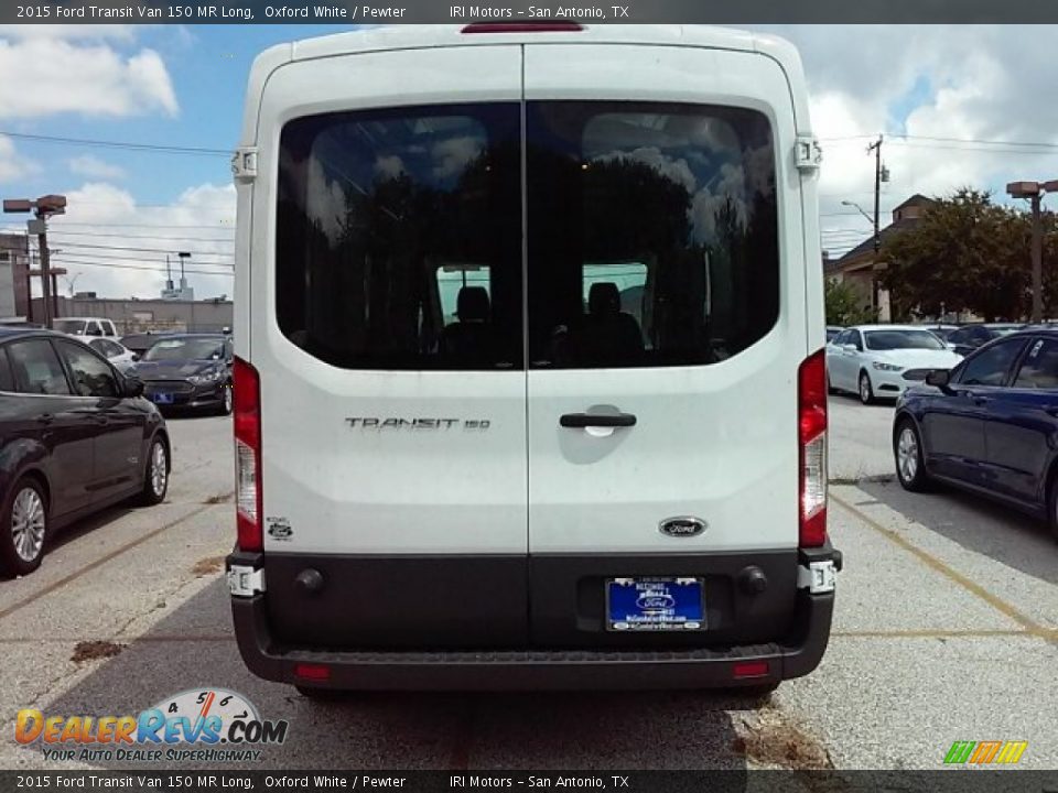 2015 Ford Transit Van 150 MR Long Oxford White / Pewter Photo #21
