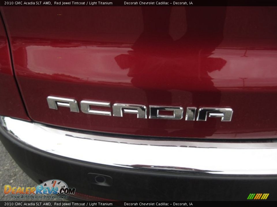 2010 GMC Acadia SLT AWD Red Jewel Tintcoat / Light Titanium Photo #13