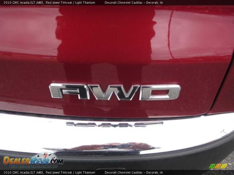 2010 GMC Acadia SLT AWD Red Jewel Tintcoat / Light Titanium Photo #14