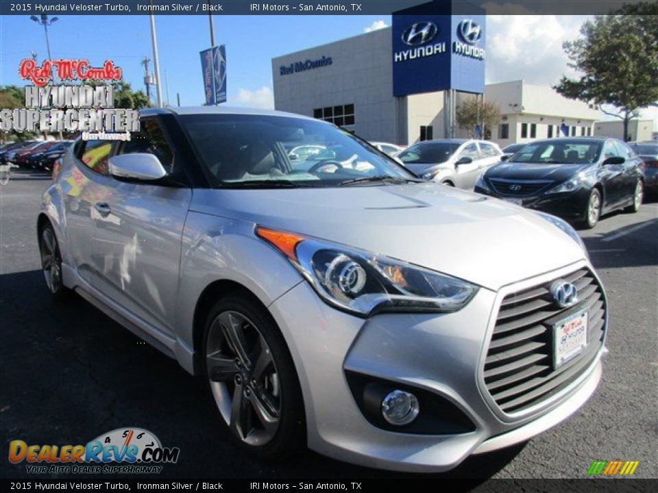 2015 Hyundai Veloster Turbo Ironman Silver / Black Photo #1