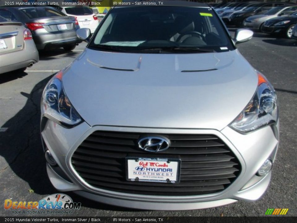2015 Hyundai Veloster Turbo Ironman Silver / Black Photo #2