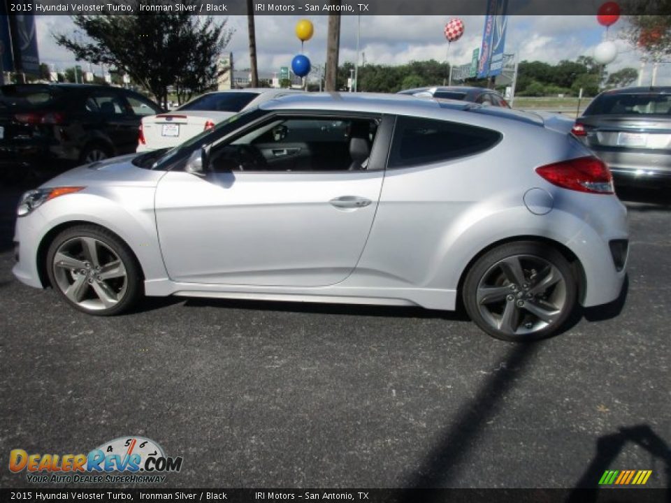 2015 Hyundai Veloster Turbo Ironman Silver / Black Photo #3