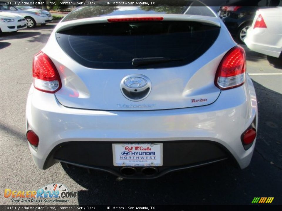 2015 Hyundai Veloster Turbo Ironman Silver / Black Photo #5