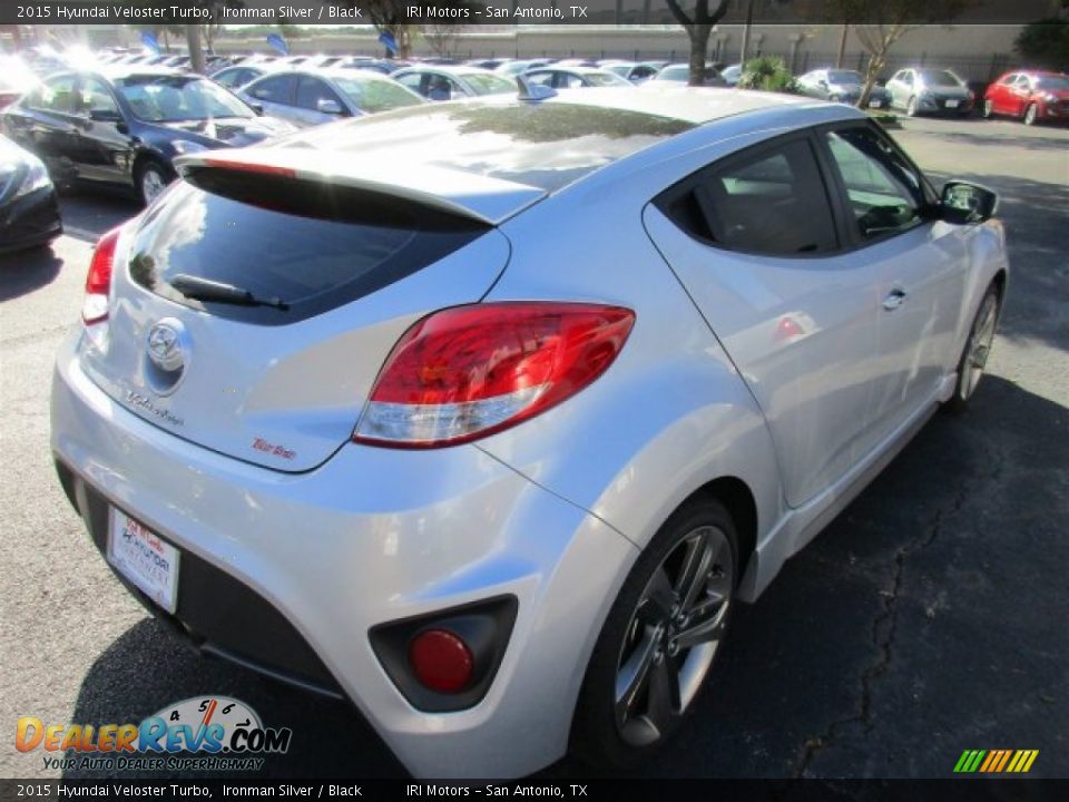 2015 Hyundai Veloster Turbo Ironman Silver / Black Photo #8