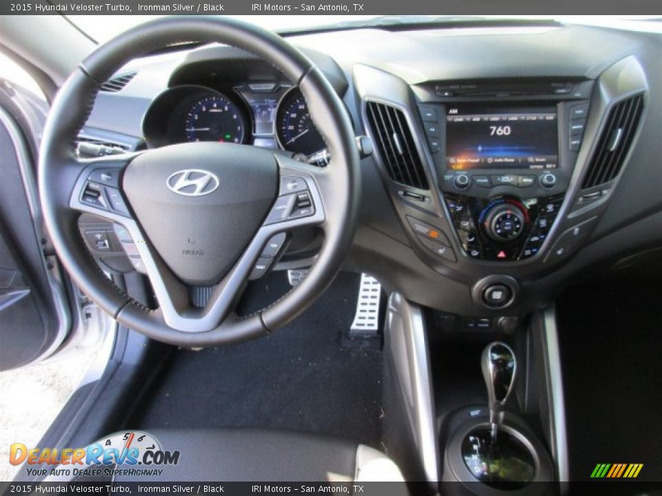 2015 Hyundai Veloster Turbo Ironman Silver / Black Photo #12