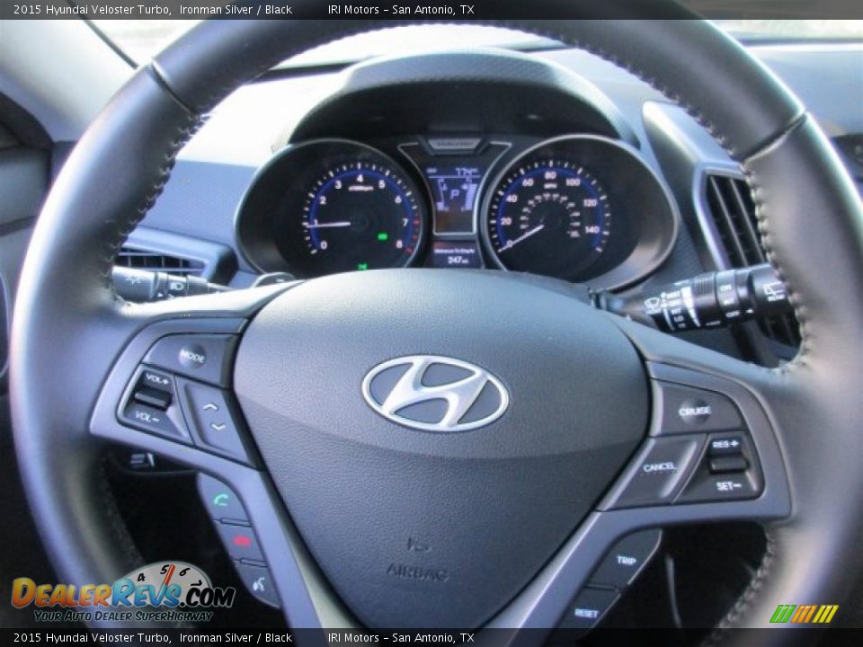 2015 Hyundai Veloster Turbo Ironman Silver / Black Photo #22
