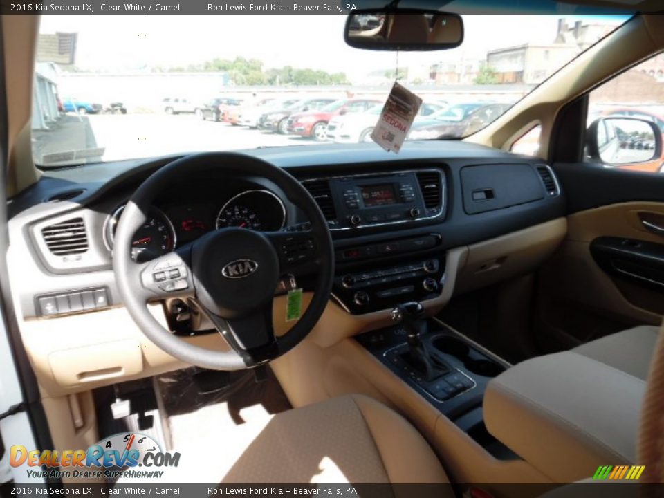 Camel Interior - 2016 Kia Sedona LX Photo #14