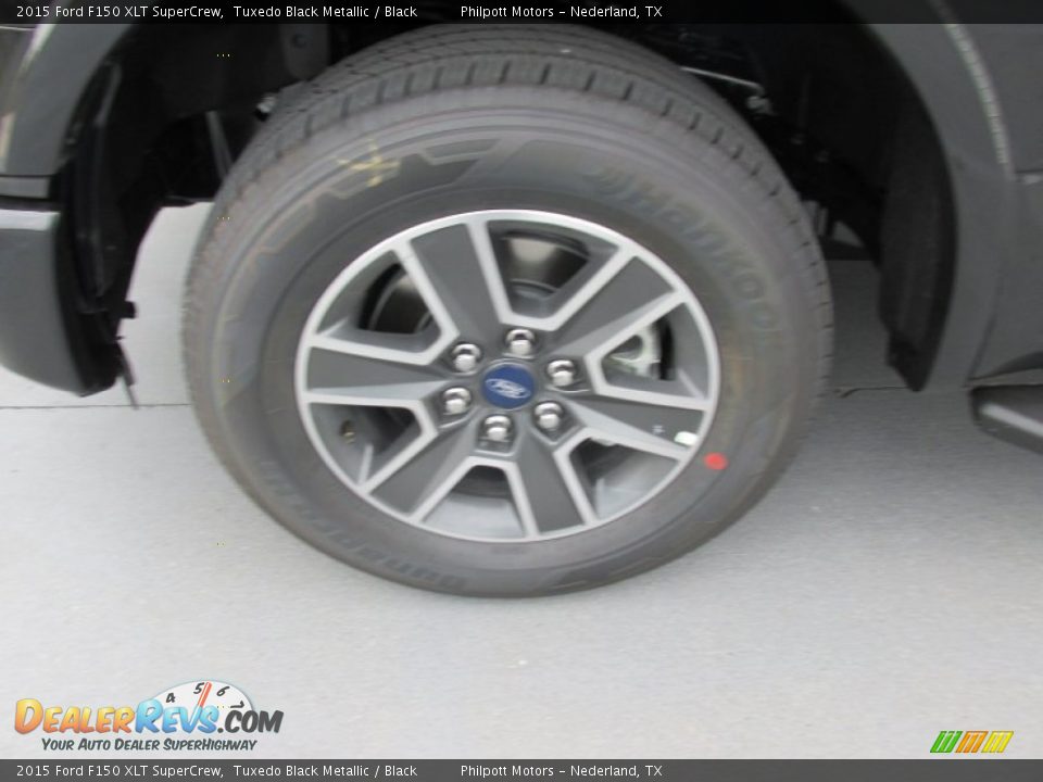 2015 Ford F150 XLT SuperCrew Tuxedo Black Metallic / Black Photo #11