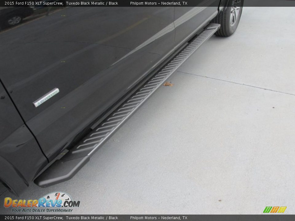 2015 Ford F150 XLT SuperCrew Tuxedo Black Metallic / Black Photo #12